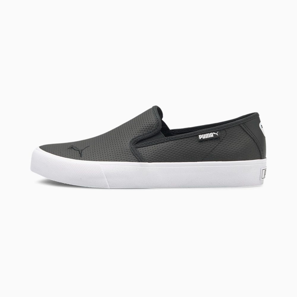 Puma Bari Cat Női Slip On - Fekete/Fehér ( Hungary - EQVJI5293 )
